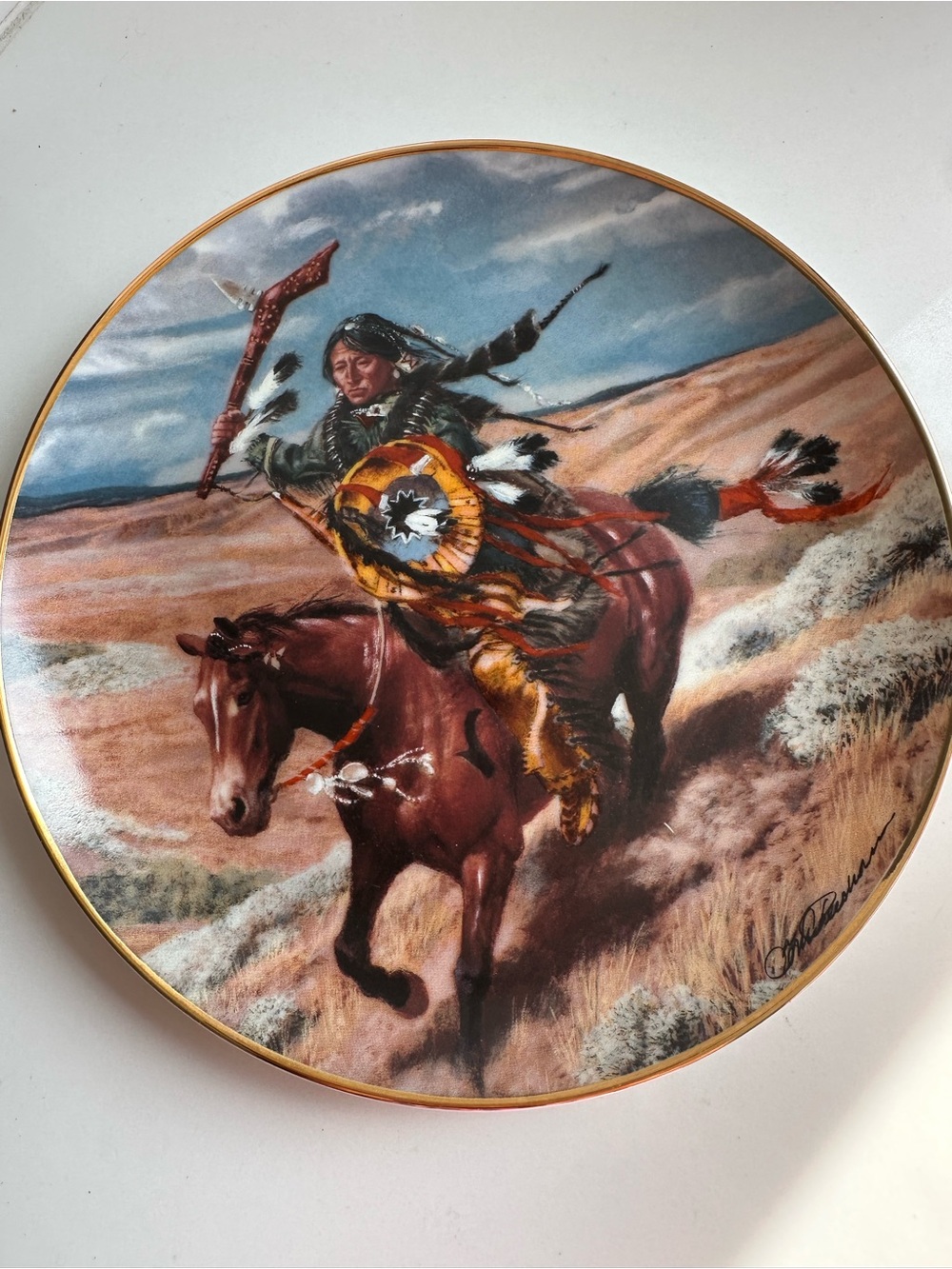 Chuck DeHaan “Free as the Wind” Limited Edition Fine Porcelain Plate